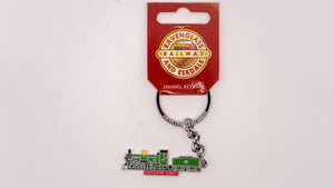 Enamel Engine Keyring