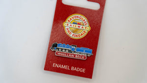 Enamel Engine Pin Badge