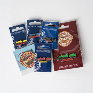 Ravenglass & Eskdale Railway full set of souvenir pin badges